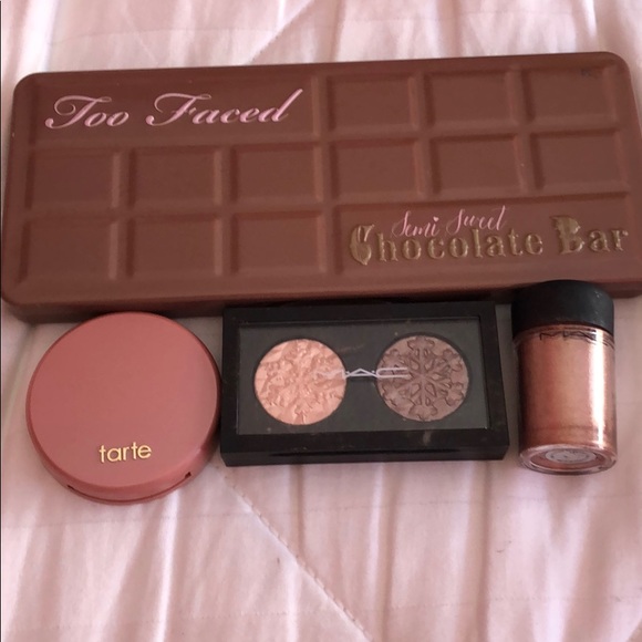 MAC Cosmetics Other - too face palete , tarte blush and mac eyeshadows